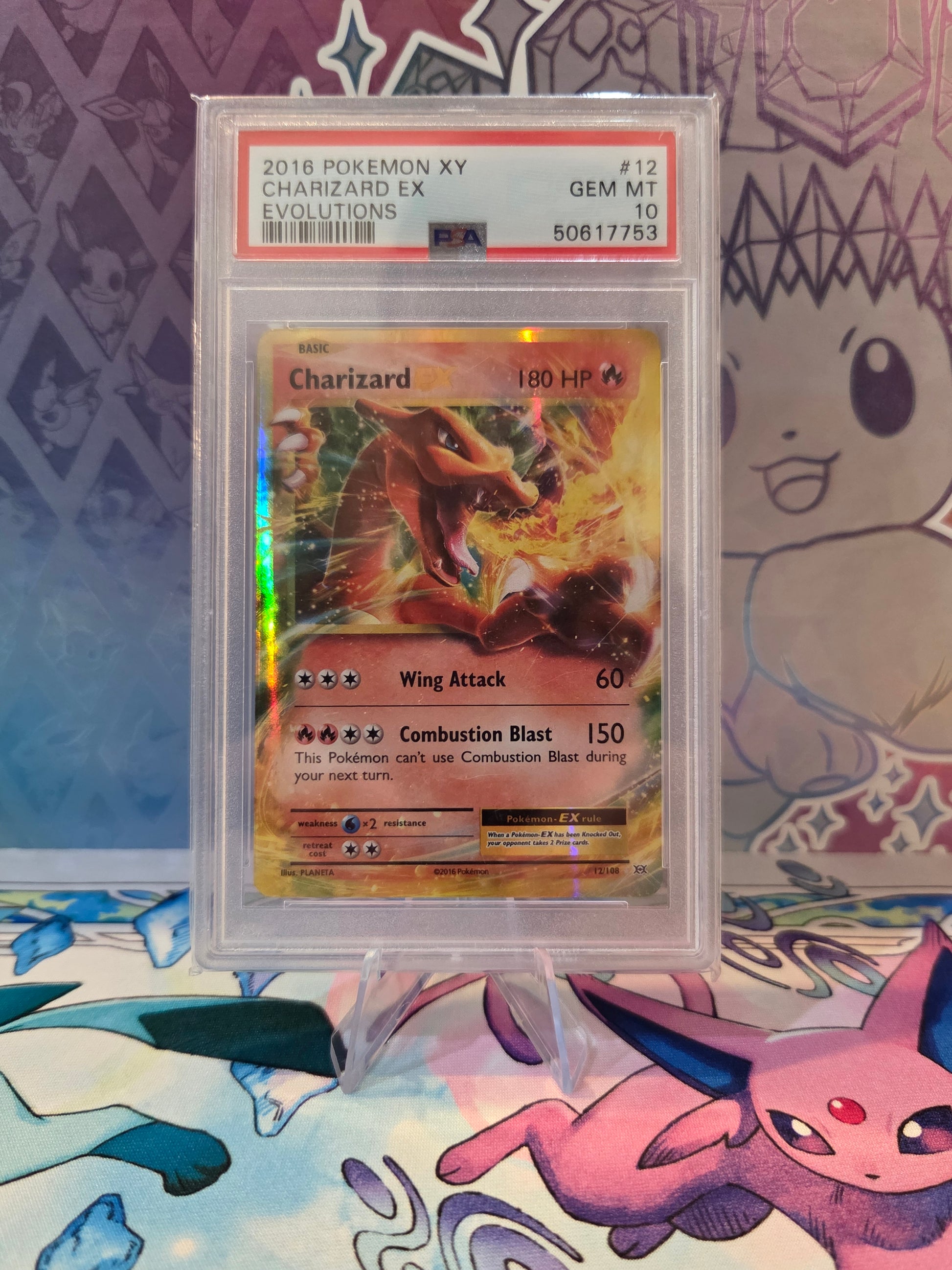 PSA 10 Charizard EX 12/108 XY Evolutions Pokémon Card