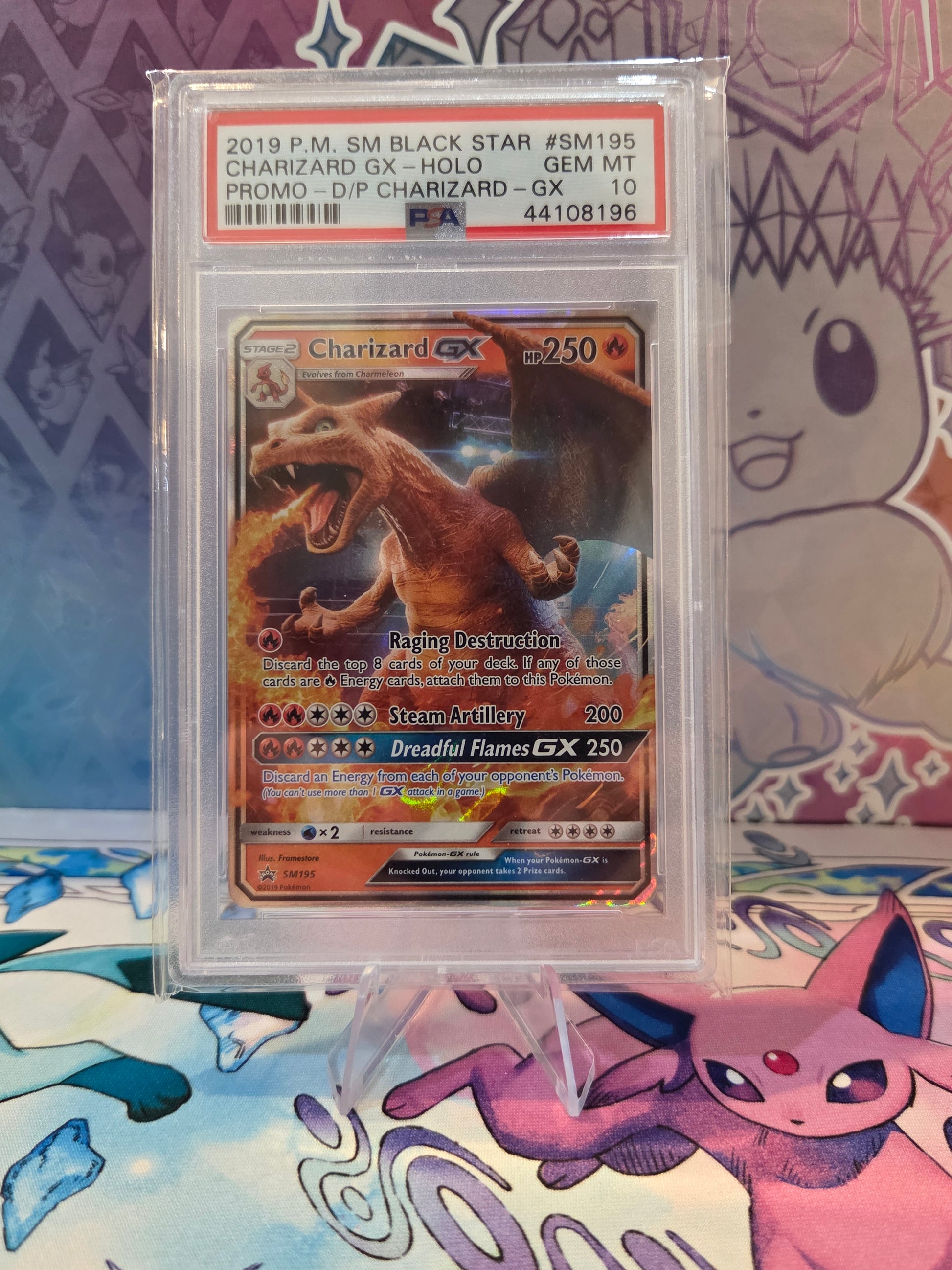 PSA 10 CHARIZARD GX #SM195 Holo Ultra Rare Detective Pikachu - Pokemon Card